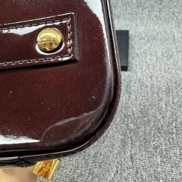 LOUIS VUITTON Alma BB Amarante Monogram Vernis Handbag 799-082125 - Picture 6 of 16